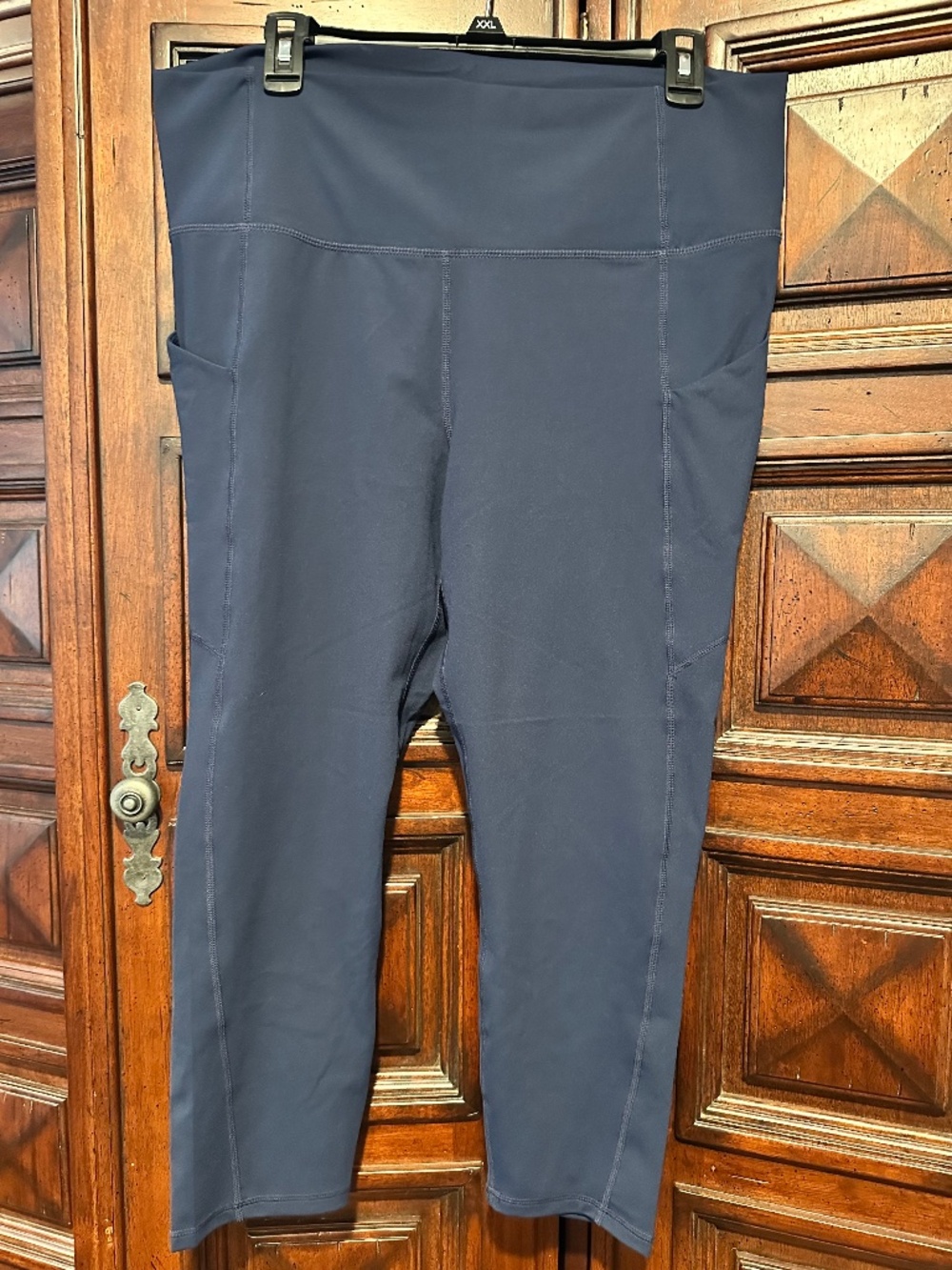 1X Fabletics Deep Media Pocket leggings Navy Blue PURELUXE